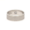 Jewelove™ Rings Men's Band Only Princess Cut Single Diamond Ring for Men JL PT 420
