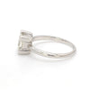 Jewelove™ Rings Women's Band only Princess Cut Solitaire Platinum Ring with 4 Prongs JL PT 440