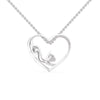 Jewelove™ Pendants Prowling Cat Platinum Diamond Heart Pendant for Women JL PT P 1279