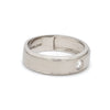 Side View of Classic Platinum Solitaire Love Bands for Men SJ PTO 101