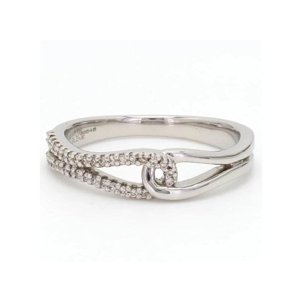 Jewelove™ Rings Women's Band only / SI IJ Ready to Ship - Ring Size 11, Platinum Women’s Ring with Curves JL PT 451