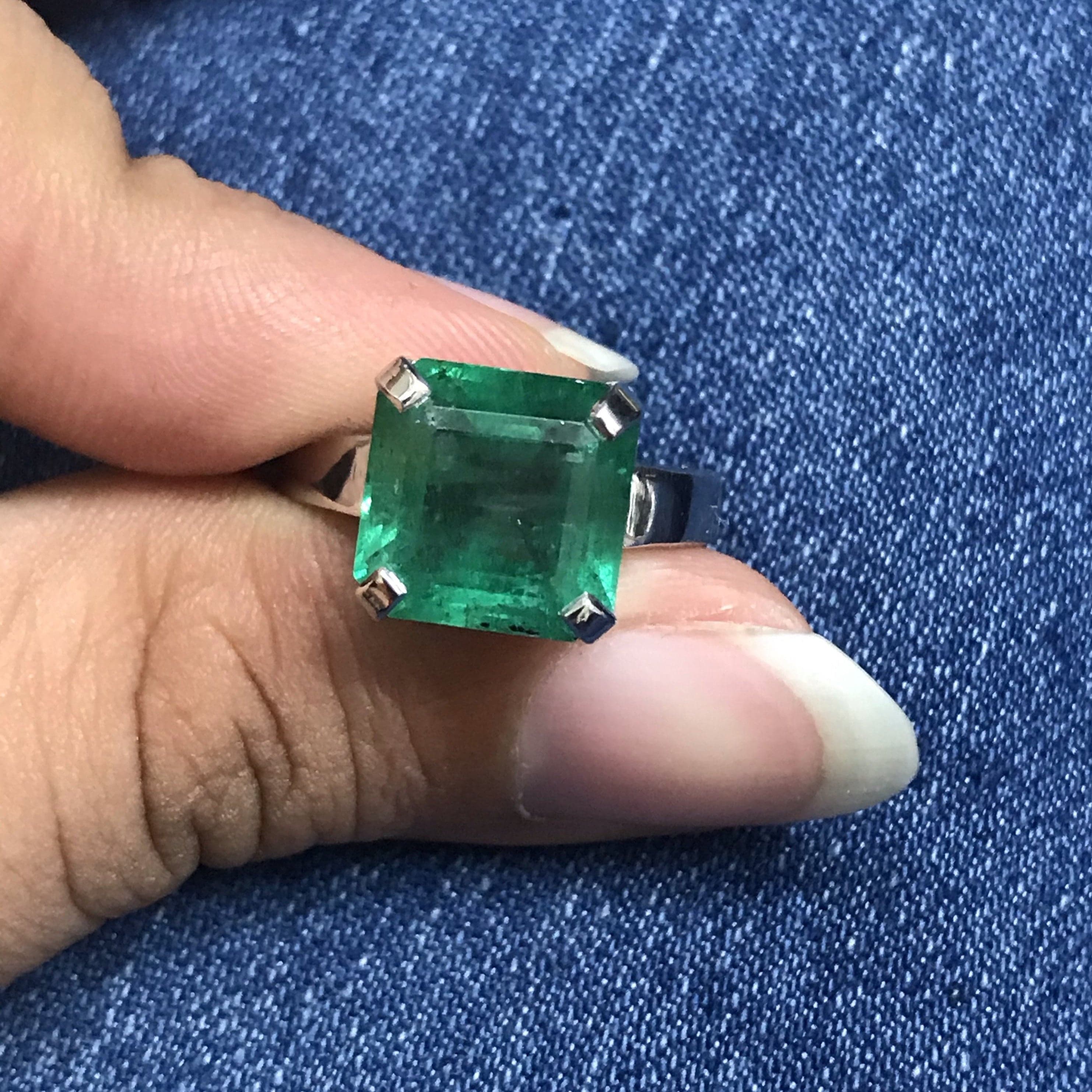 Emerald Ring-CR13125WEM - Chatham Inc.