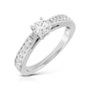 Jewelove™ Rings Ready to Ship - Ring Size 12, Platinum Solitaire Ring for Women JL PT 624