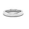 Jewelove™ Rings VS-SI GH / Women's Band only Ready to Ship - Ring Size 13, Princess Cut Diamond Platinum Half Eternity Wedding Band for Women JL PT 1005