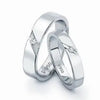Platinum Engagement Rings with Small Single Diamonds SJ PTO 122 - Suranas Jewelove
