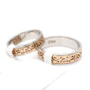 Jewelove™ Rings Ready to Ship - Ring Size 18 - Designer Platinum & Rose Gold Couple Rings JL PT 1115