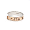 Jewelove™ Rings Women's Band only Ready to Ship - Ring Size 18 - Designer Platinum & Rose Gold Couple Rings JL PT 1115