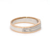 Jewelove™ Rings Men's Band only Ready to Ship - Ring Size 21, Platinum & Rose Gold Fusion Single Diamond Ring for Men JL PT 995