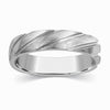 Jewelove™ Rings Men's Band only Ready to Ship - Ring Size 22, Plain Platinum Ring for Men with Grooves SJ PTO 293
