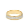 Jewelove™ Rings Ready to Ship - Ring Size 22, Platinum & Yellow Gold Ring for Men with Milgrain Edge JL PT 636