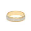 Jewelove™ Rings Ready to Ship - Ring Size 22, Platinum & Yellow Gold Ring for Men with Milgrain Edge JL PT 636