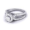 Jewelove™ Rings Ready to Ship | Ring Size 9, Designer 15-Pointer Platinum Diamond Engagement Ring JL PT G-102
