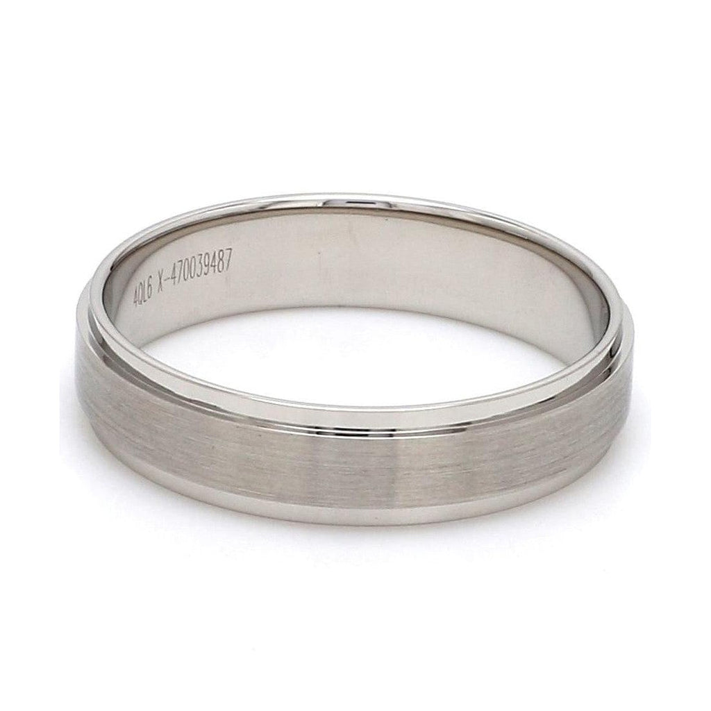 Jewelove™ Rings Men's Band only / SI IJ Ready to Ship - Ring Sizes, 12, 15, 16, 17, 18, 19, 20, 21, 22, 23, 24 Platinum Love Bands with Matte Finish JL PT 529