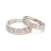Jewelove™ Rings Both / SI IJ Ready to Ship - Ring Sizes 12, 18 - Designer Platinum Couple Rings with Single Diamonds JL PT 1125