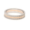 Jewelove™ Rings Ready to Ship - Ring Sizes 12, 21 - Designer Platinum & Rose Gold Couple Rings with a Groove JL PT 1128