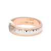 Jewelove™ Rings Ready to Ship - Ring Sizes 13, 22 - Designer Platinum & Rose Gold Couple Rings JL PT 1113