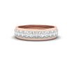 Jewelove™ Rings Women's Band only Ready to Ship - Ring Sizes 13, 22 - Designer Platinum & Rose Gold Couple Rings JL PT 1113