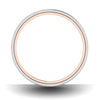 Jewelove™ Rings Ready to Ship - Ring Sizes 17, 19 Platinum Bands with Rose Gold Base & Matte Finish JL PT 637