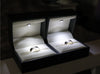 Jewelove™ Rings Ready to Ship - Ring Sizes 17, 23 Platinum Rings for Couple with Single Diamonds JL PT 593