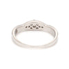 Back View of United Three Diamond Platinum Love Bands for Women JL PT 588