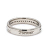 Back View of Super Sale - Designer Eternity Platinum Ring JL PT 524 Ring Size 18