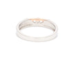 Jewelove™ Rings Ready to Ship - Sizes 18, 12 Platinum Couple Rings with Rose Gold & Diamonds JL PT 936
