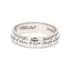 Jewelove™ Rings Ring of Love - 18K Rose Gold Band with Elvish Poem Engraved JL AU 438