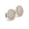 Jewelove™ Pendants & Earrings Rising Sun - Designer Gold with Diamond Pendant Set JL AU E 189