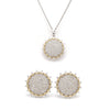 Jewelove™ Pendants & Earrings Pendant Set Rising Sun - Designer Gold with Diamond Pendant Set JL AU E 189