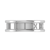 Jewelove™ Rings Roman Numerals Plain Platinum Couple Rings JL PT MB 131