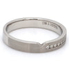 Side View of Serendipity Platinum Love Bands with Diamonds JL PT 527