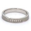Front View of Serendipity Platinum Love Bands with Diamonds JL PT 527