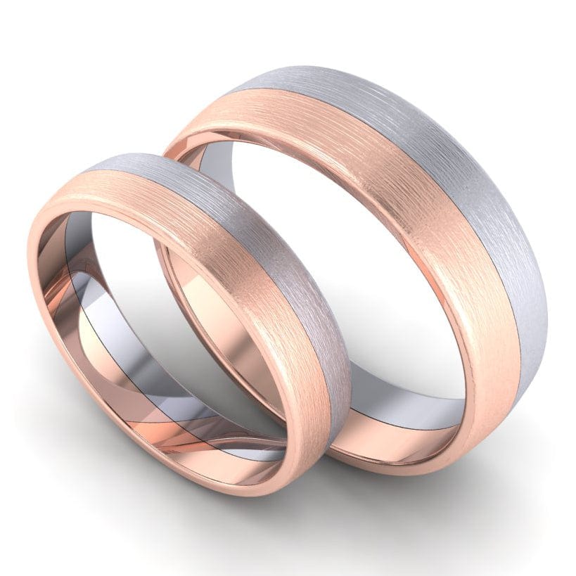 Gold Plated Anti-allergic Couples Promise Rings Set Gullei.com