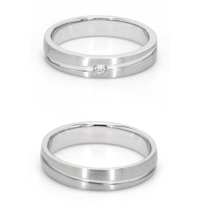 Thin Titanium Steel Couple Rings Simple Black Gold Finger Ring For Wom