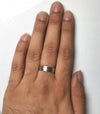 Jewelove™ Rings Men's Band only Simple Platinum Ring for Him with 2 Line Grooves JL PT 568