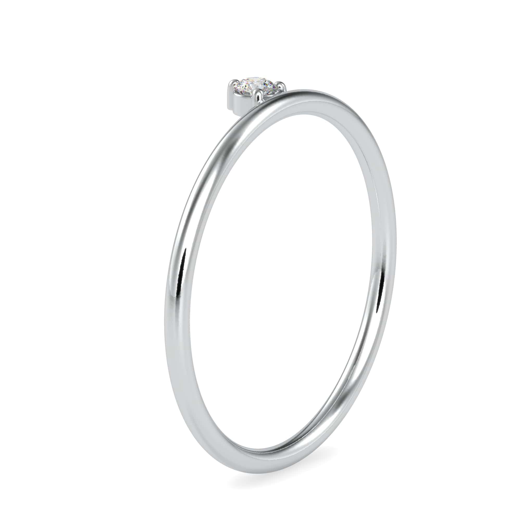 Jewelove™ Rings Single Diamond Platinum Engagement Ring JL PT 0669