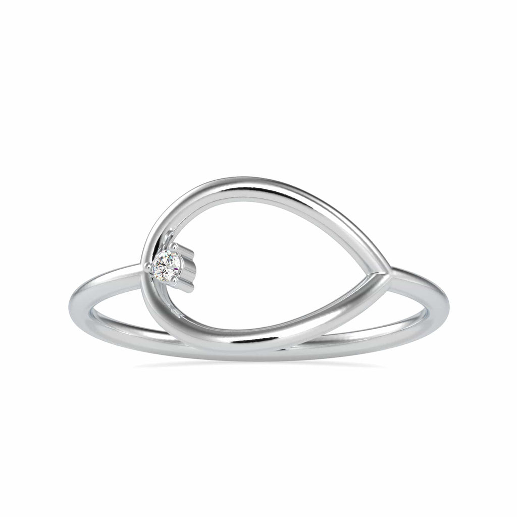 Jewelove™ Rings Single Diamond Platinum Engagement Ring JL PT 0683
