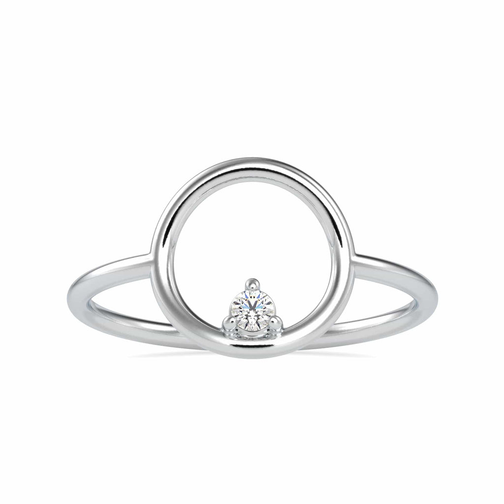 Jewelove™ Rings Single Diamond Platinum Engagement Ring JL PT 0689