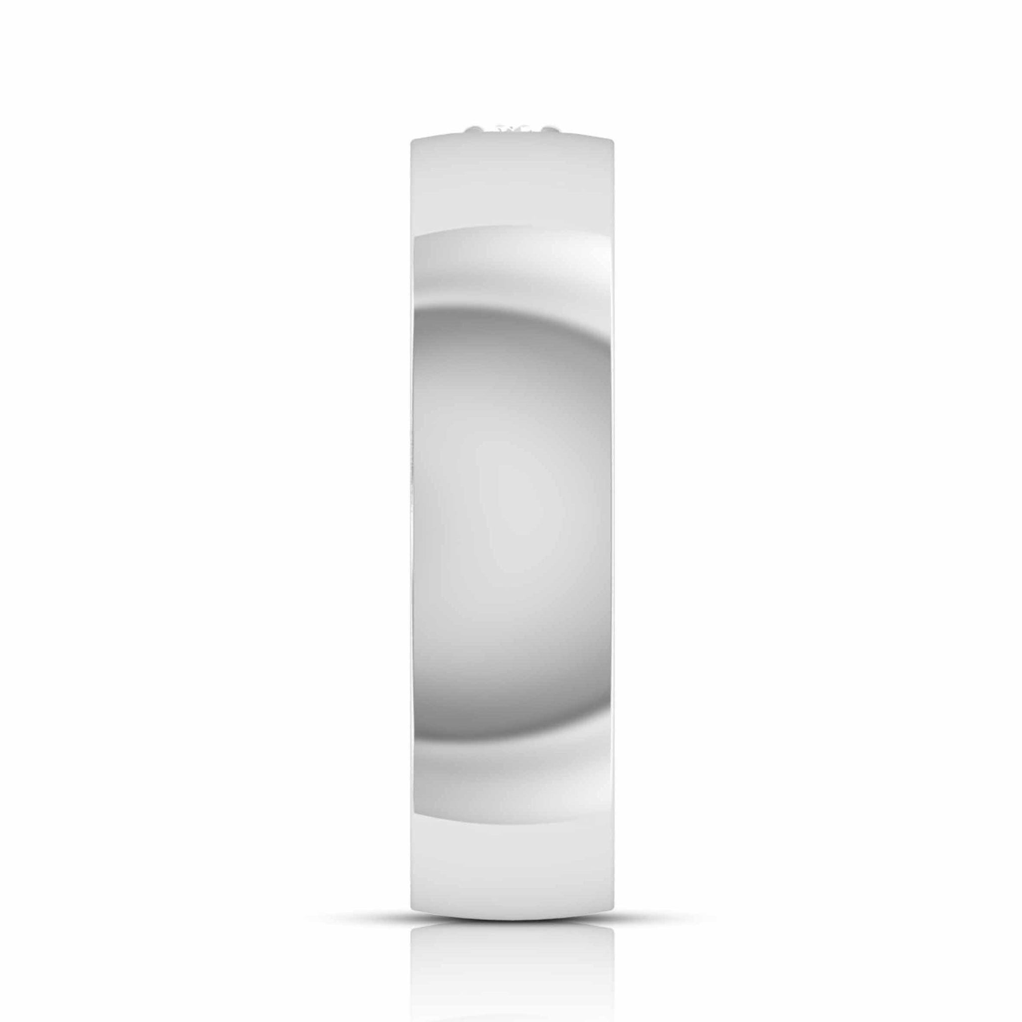 Jewelove™ Rings Single Diamond Platinum Love Bands JL PT CB 154