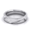 Jewelove™ Rings Single Diamond Platinum Ring for Men JL PT B-15