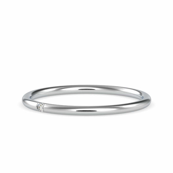 Jewelove™ Rings Single Diamond Platinum Ring for Women JL PT 0642