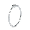 Jewelove™ Rings Single Diamond Platinum Ring for Women JL PT 0649