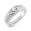 Jewelove™ Rings Single Diamond Rope Style Platinum Couple Rings JL PT 623