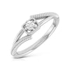 Jewelove™ Rings Single Diamond Rope Style Platinum Couple Rings JL PT 623