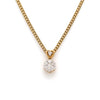Jewelove™ Pendants Solitaire-look 14K Gold with Diamonds Pressure Setting Pendant by Jewelove