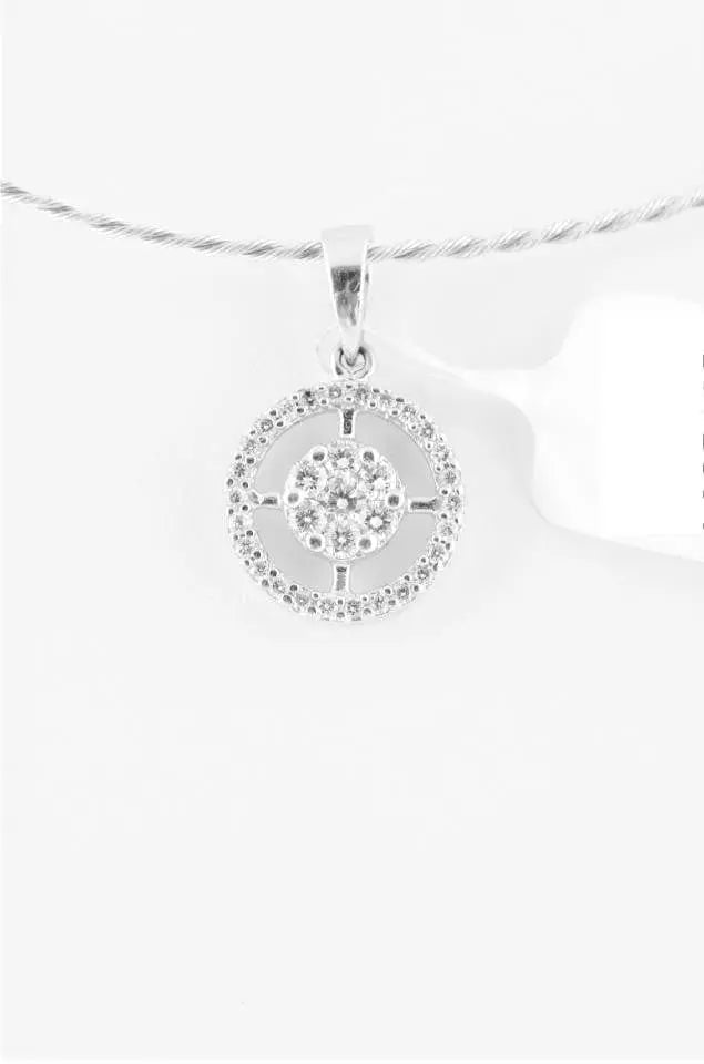 Natural Diamond Pendant Vintage Halo Necklace Art Deco Style White Gold  Antique Square Geometric 9356-pendant-dia - Etsy