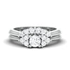 Jewelove™ Rings Women's Band only / SI IJ Spark of Love - Platinum Couple Rings with Diamonds JL PT 600