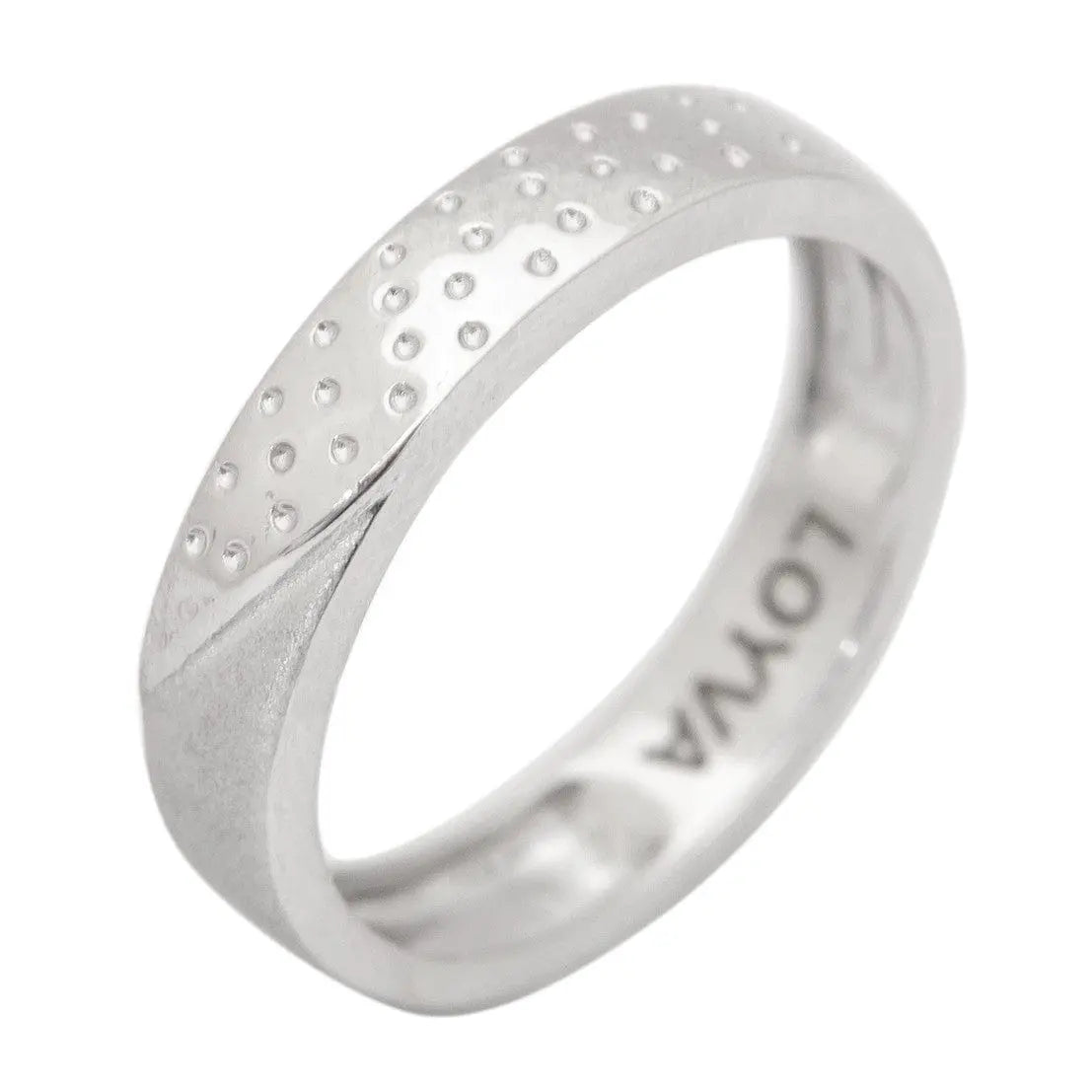 Silver ring men | Plain ring silver, 10 mm | Buy men's rings in silver –  Mila Silver