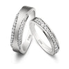 Jewelove™ Rings Both / SI IJ Super Sale -  Platinum Ring for Women SJ PTO 211 Ring Size 4