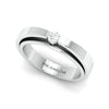 Jewelove™ Rings SI IJ / Women's Band only Super Sale - Ring Size 11, JL PT 409 Floating Diamond Platinum Ring for Women